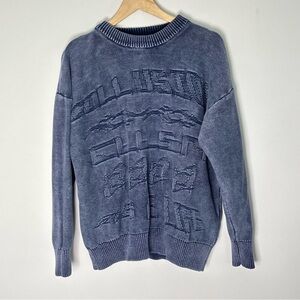 Collusion Washed Crewneck Sweater Unisex Size Medium Grunge Boho G79